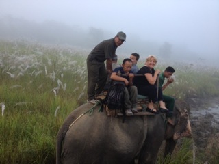 Nepal elephant ride